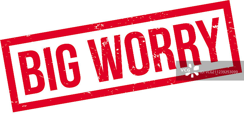 巨大的忧虑橡胶印章图片素材