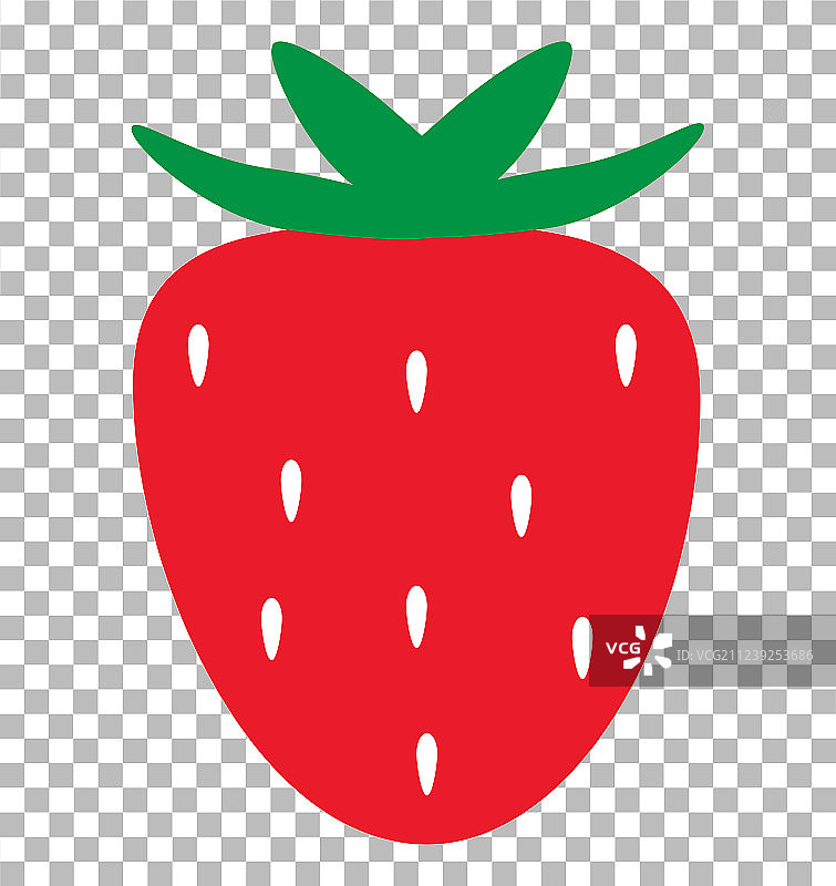 透明背景草莓图片素材