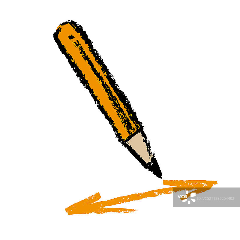 铅笔和箭头图片素材