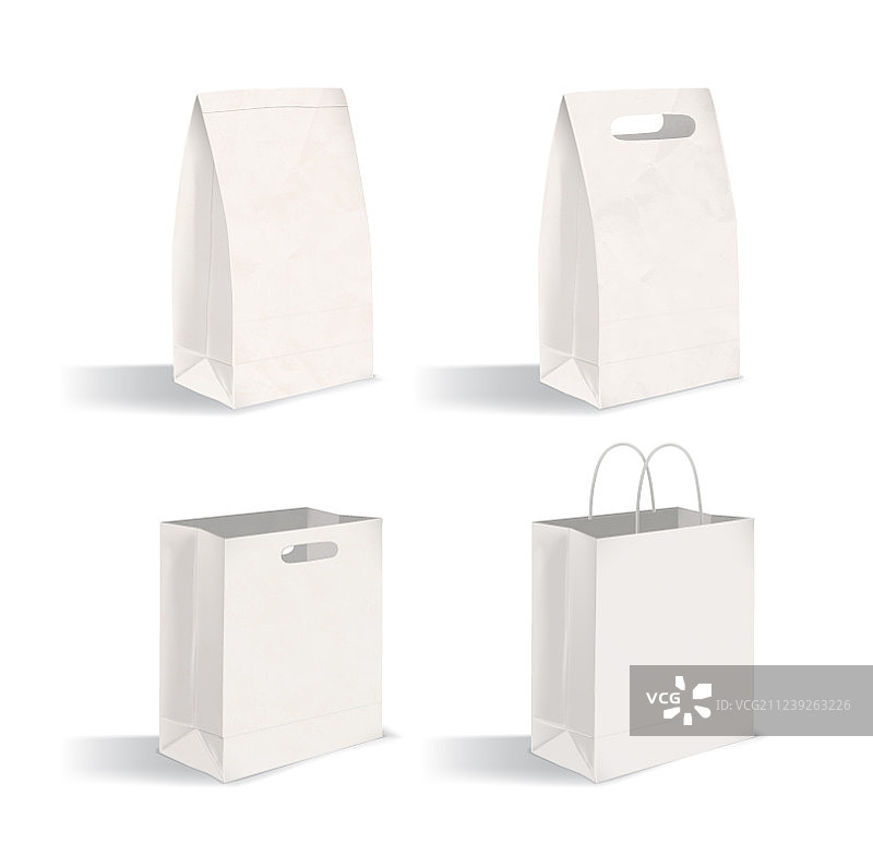 白色背景上的干净包装合集图片素材