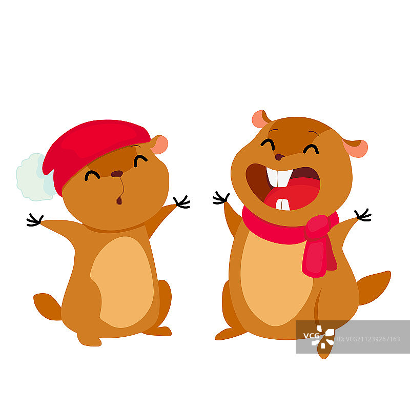 卡通土拨鼠图片素材