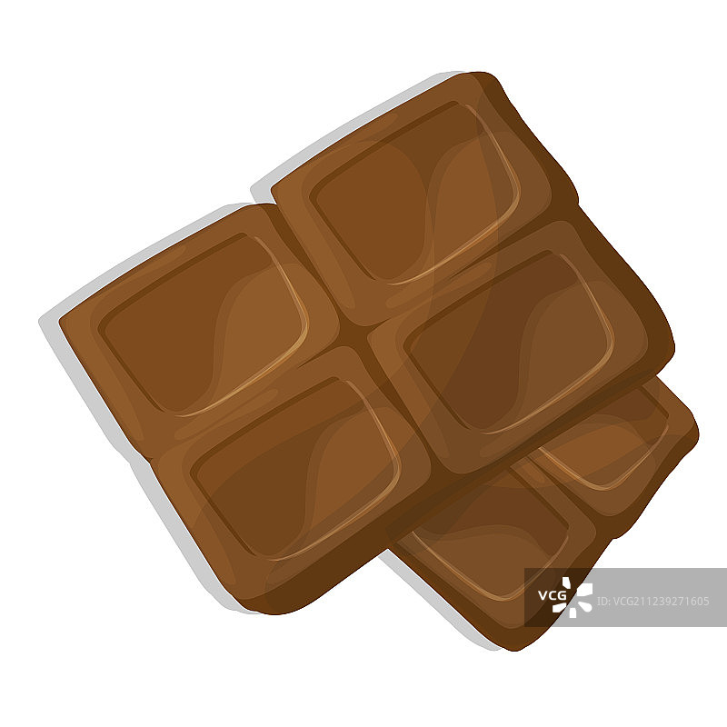 卡通巧克力块图片素材