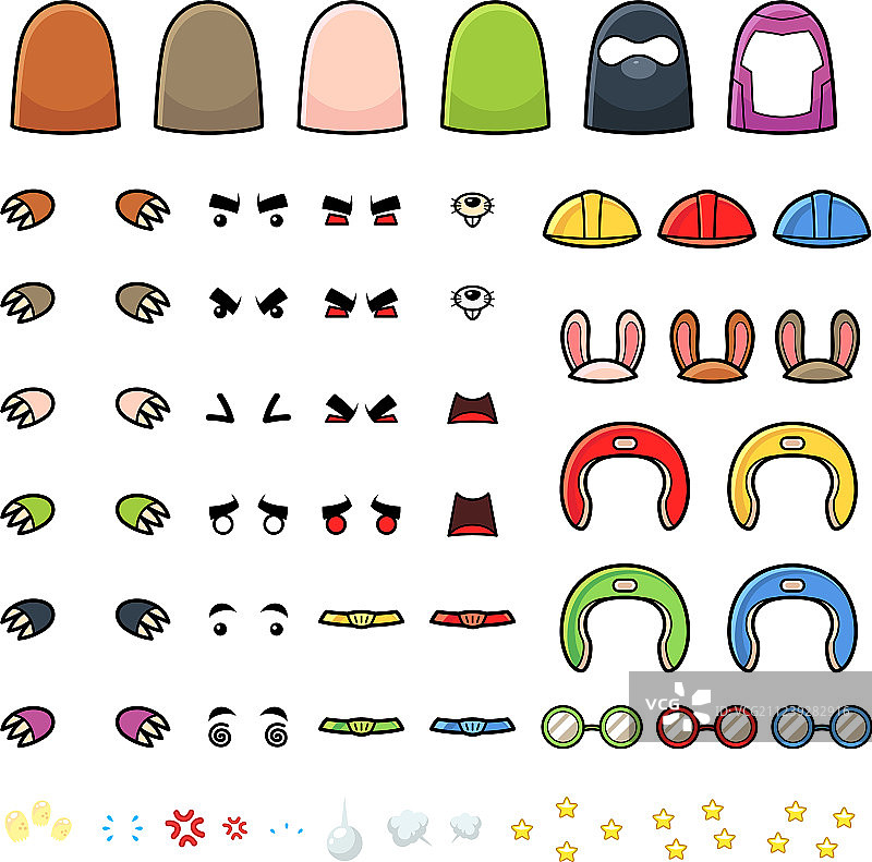 打地鼠游戏精灵图片素材