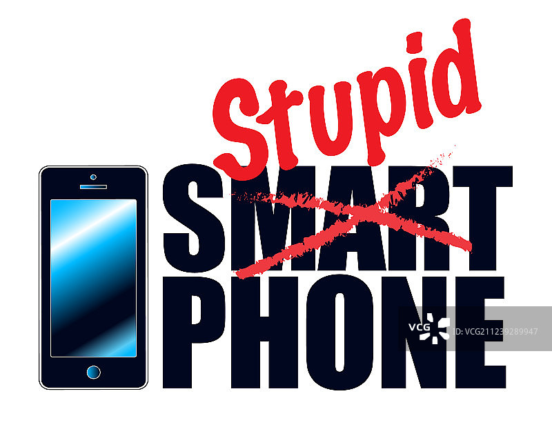 手机可能很智能，但人未必图片素材