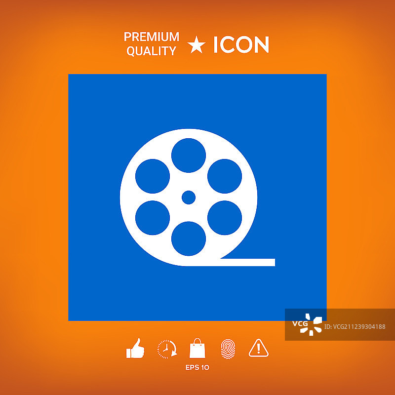 电影胶片符号图标图片素材