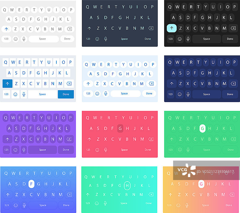 手机键盘按键合集图片素材