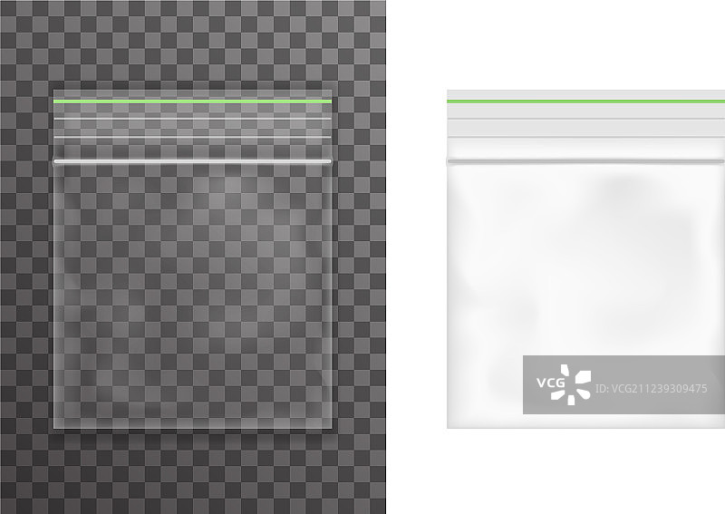 塑料包装袋图标集图片素材