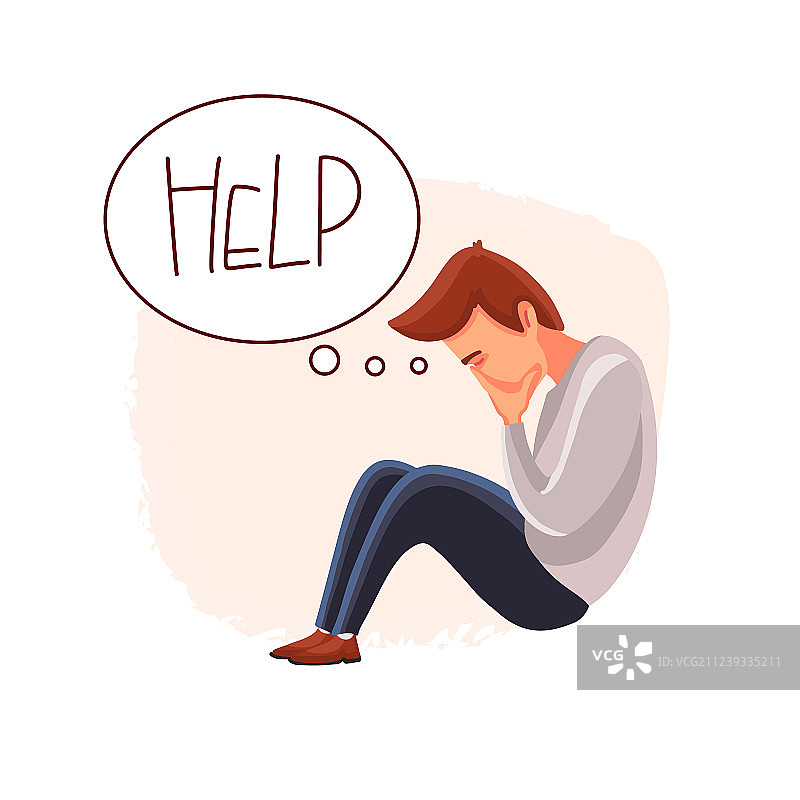 绝望的男人图片素材