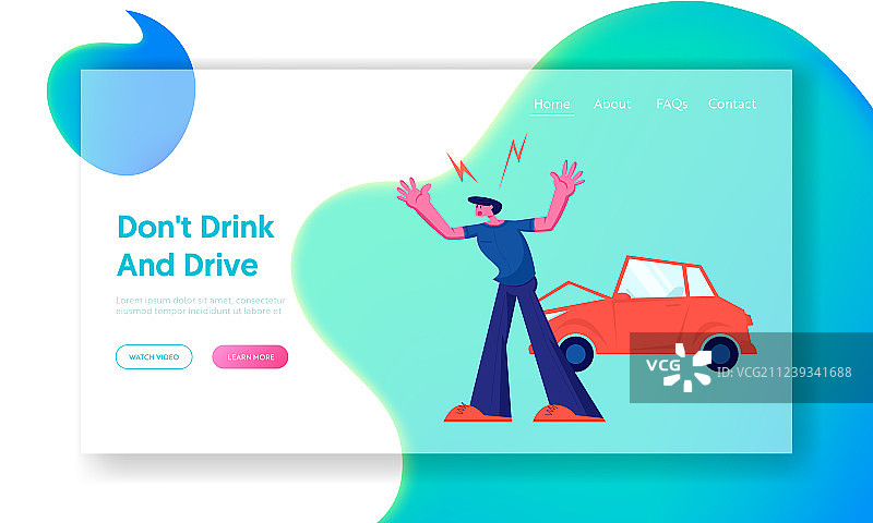 道路交通事故，司机争吵图片素材