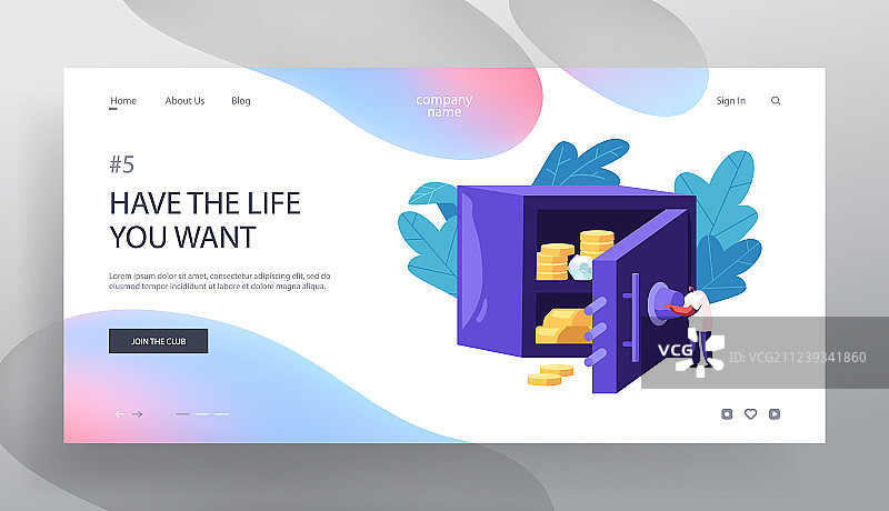 男人打开银行保险箱 财富概念图图片素材