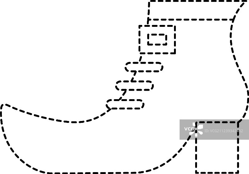 小妖精的绿色鞋靴配饰图片素材