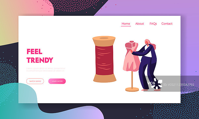 服装设计师设计服装图片素材