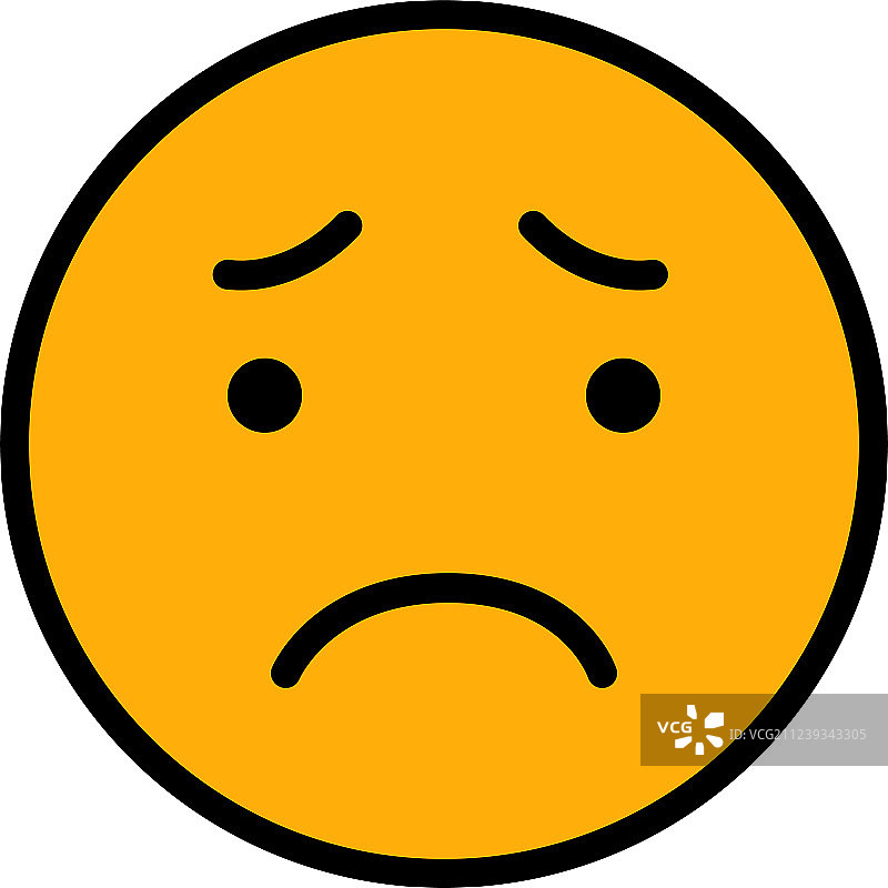 橙色圆形表情符号图标图片素材