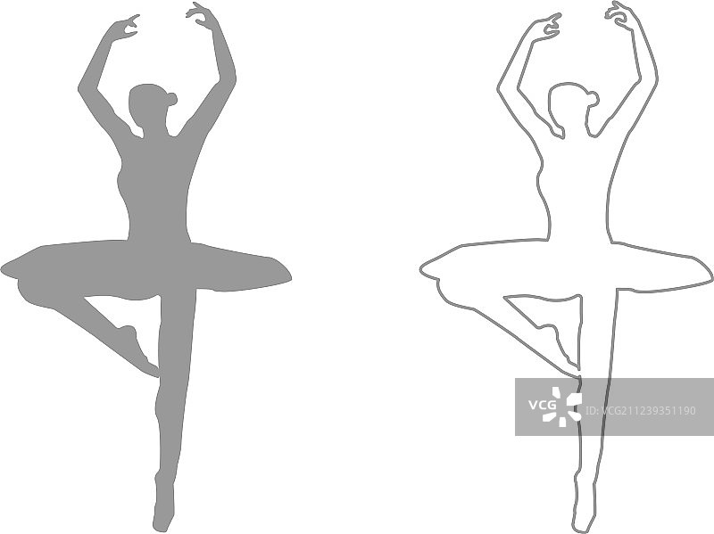 芭蕾舞演员合集图标图片素材