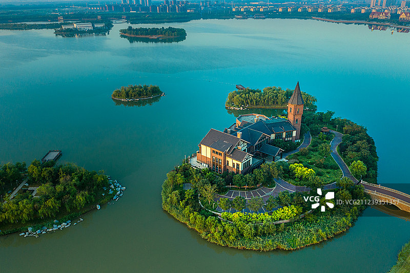 天津市武清区南湖图片素材