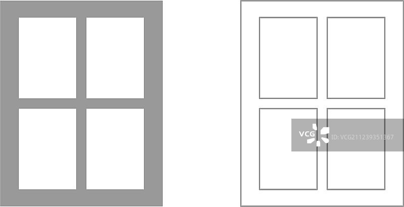 窗户图标集图片素材