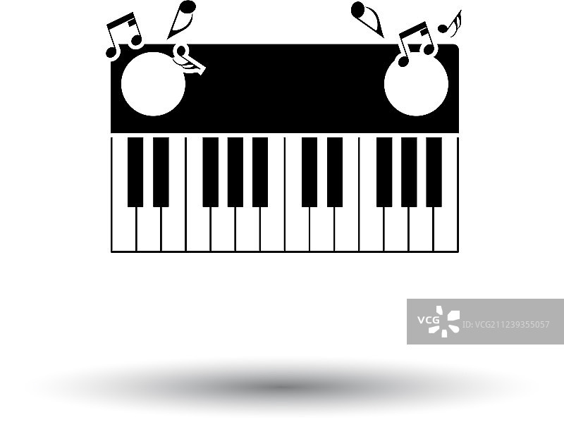 钢琴键盘图标图片素材