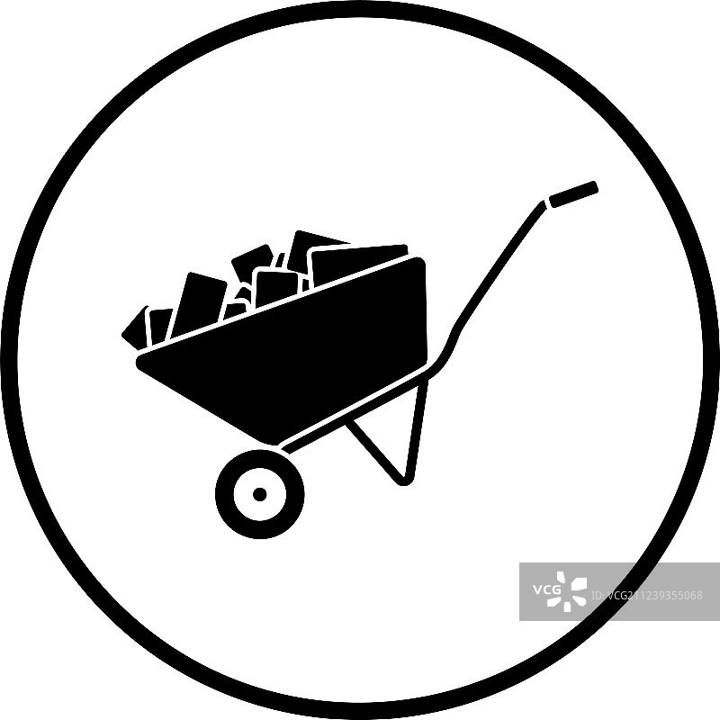 建筑手推车图标图片素材