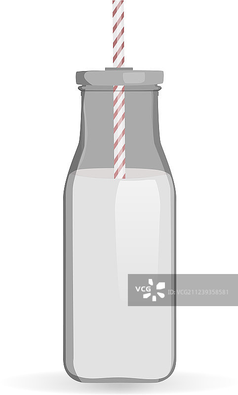 传统牛奶瓶图片素材