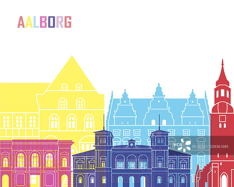 奥尔堡天际线波普图片素材