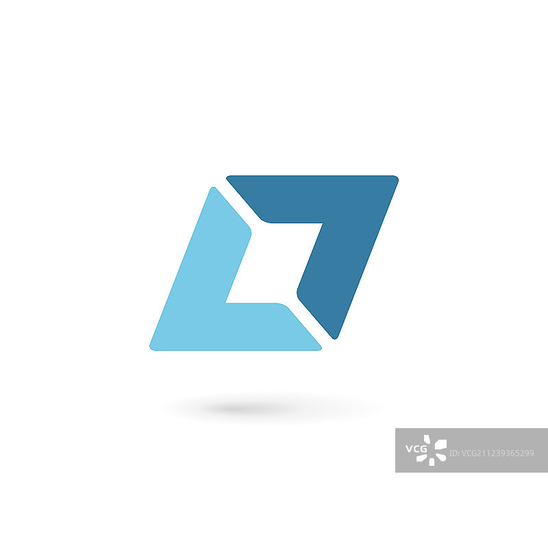 字母L抽象logo图标设计模板图片素材