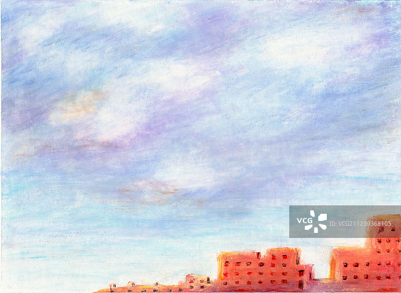 天空下的城市图片素材