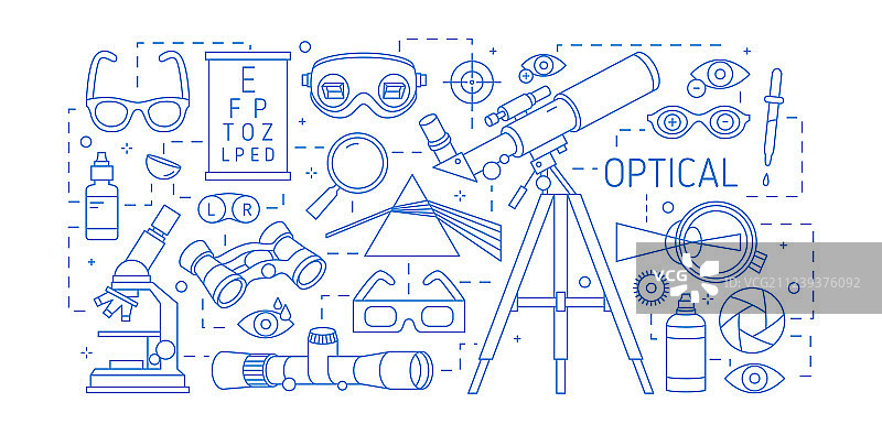 各种光学设备横幅banner图片素材