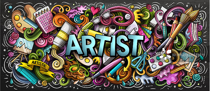 彩色视觉艺术用品图片素材