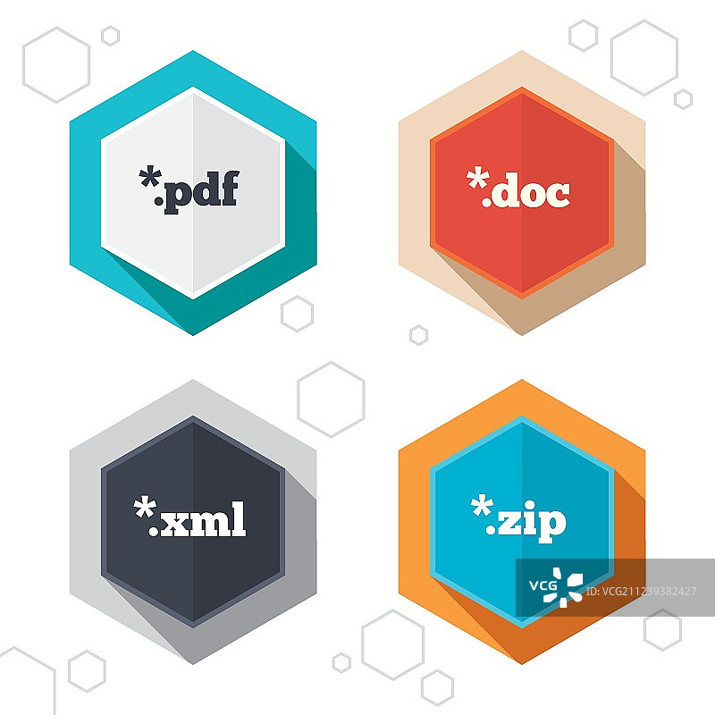 文档符号文件扩展名符号图片素材