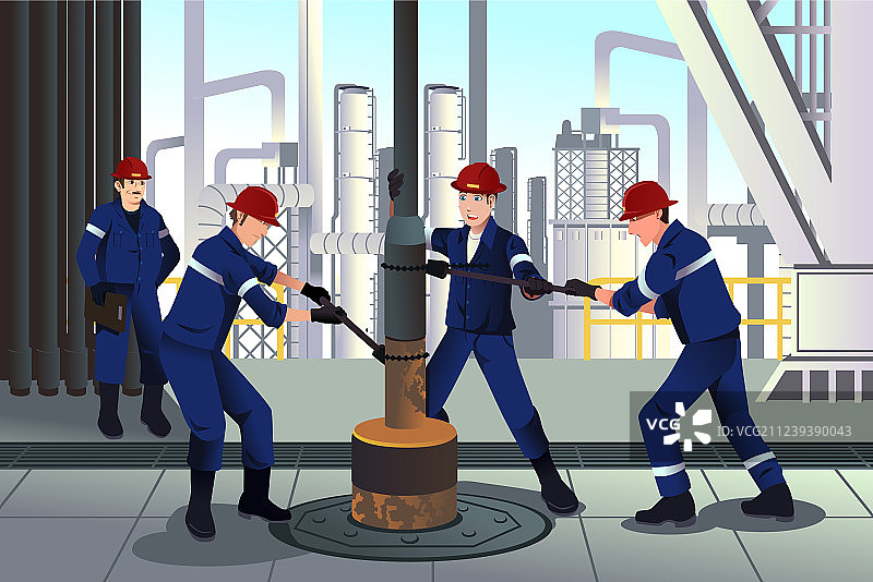 石油天然气工人图片素材