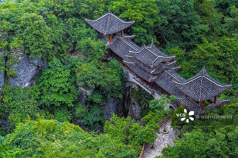 湖北恩施黄鹤峰林景区图片素材