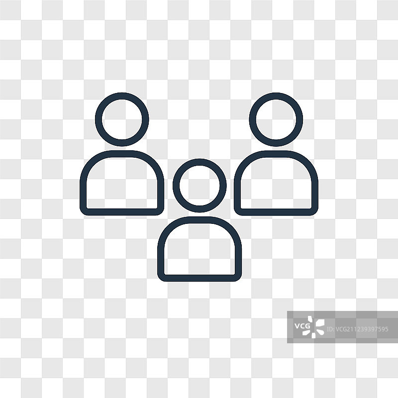 线性观众概念图标图片素材