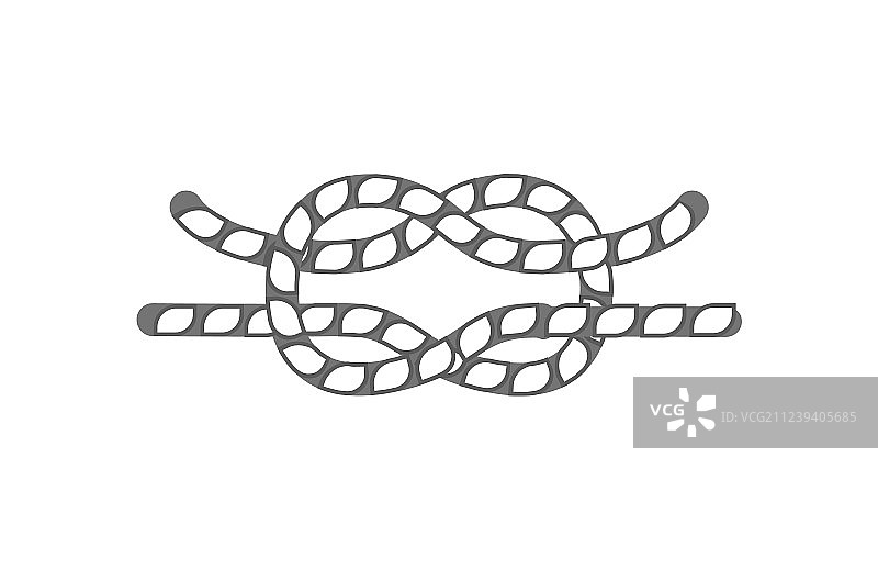 孤立的吊床绳结图标图片素材