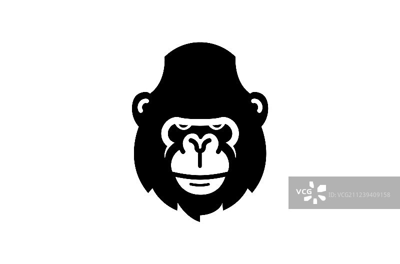 大猩猩头像标志图片素材