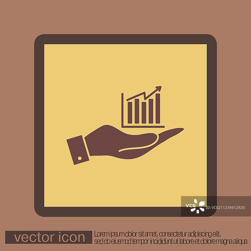 手持图表商务图标图片素材