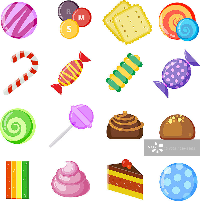 焦糖和巧克力糖果合集图片素材