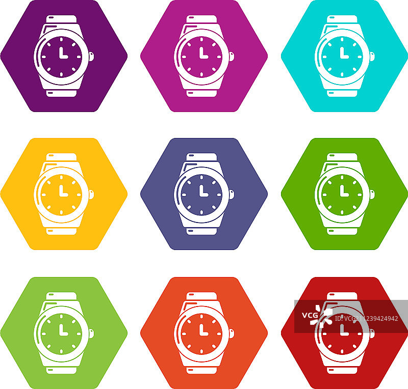 手表图标，共9个图片素材