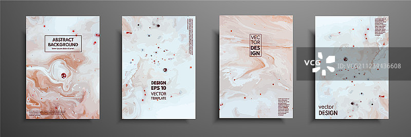 丙烯酸混合颜料液体大理石纹理图片素材