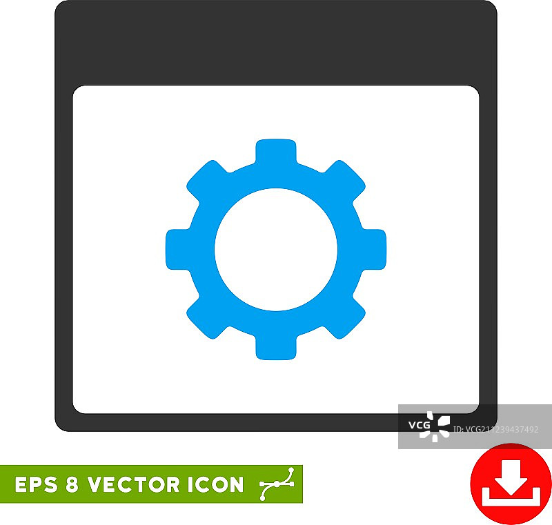 齿轮日历页面图标图片素材