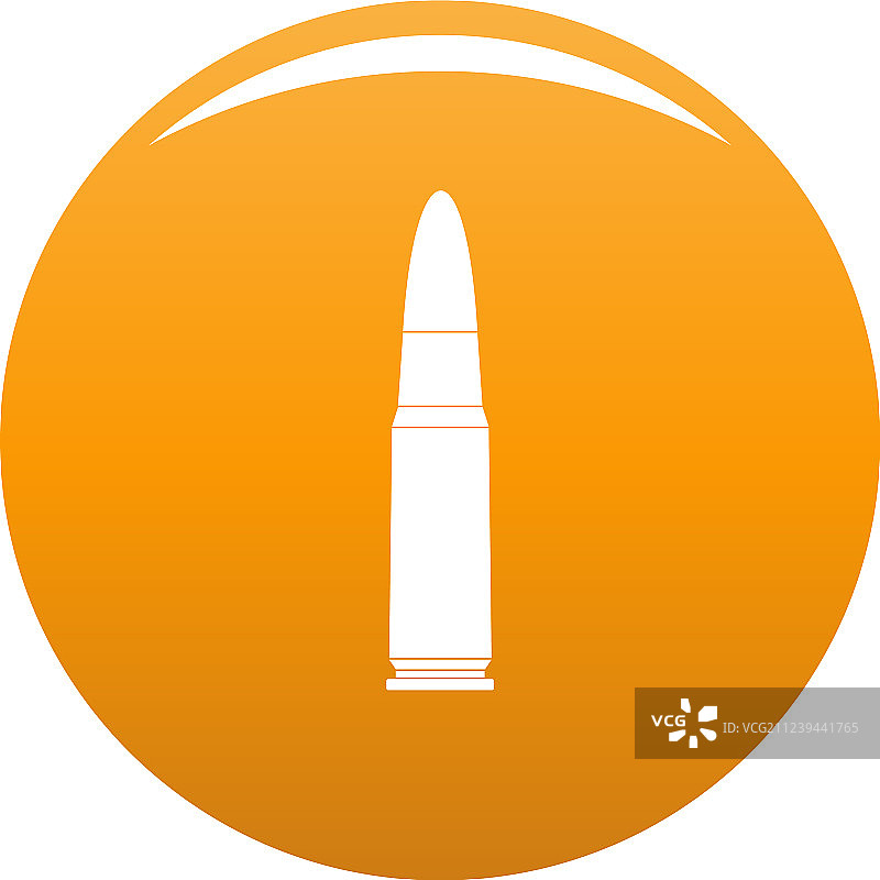 橙色猎枪弹图标图片素材