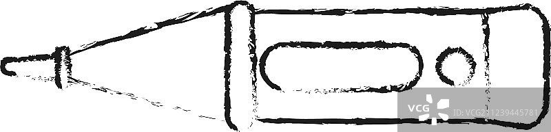 卡通风格横向模糊轮廓图像图片素材