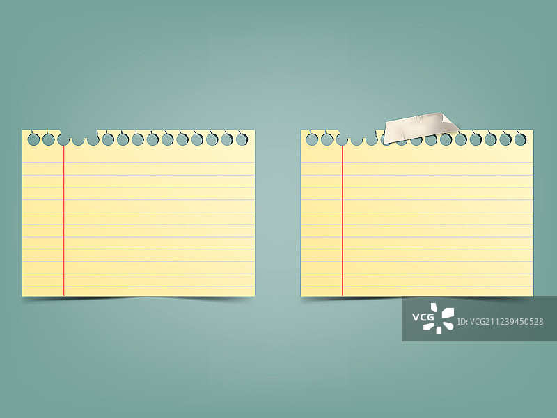 黄色条状四联纸图片素材