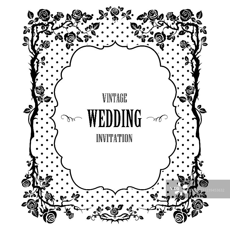 优雅玫瑰花边框图片素材