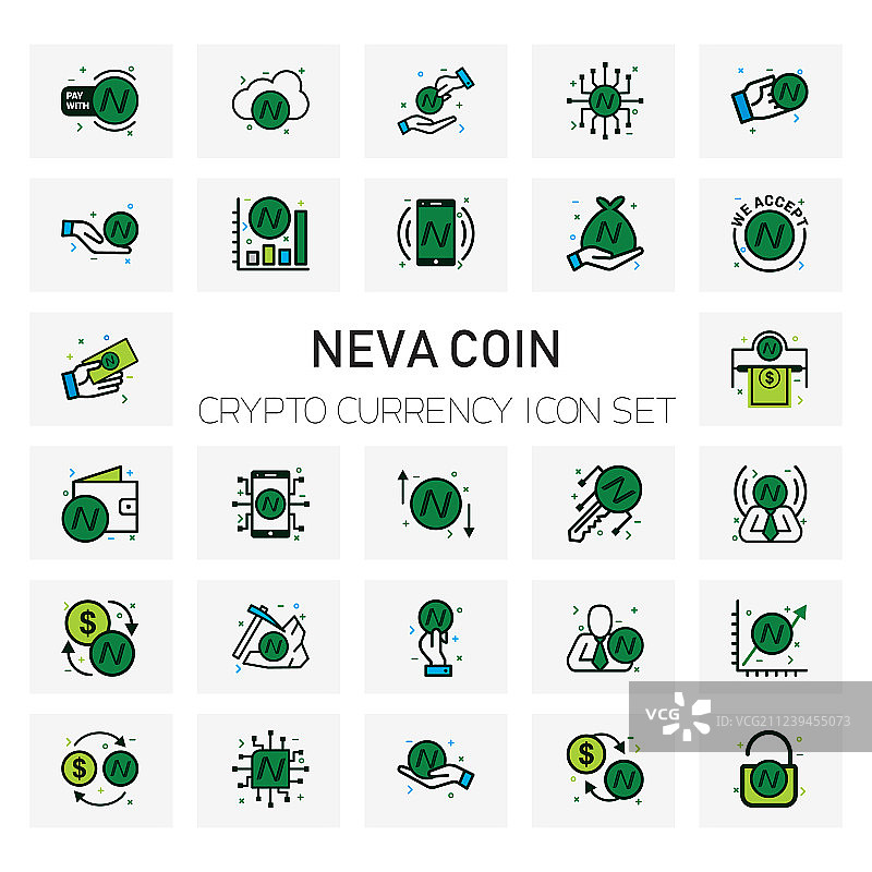 数字货币图标合集图片素材