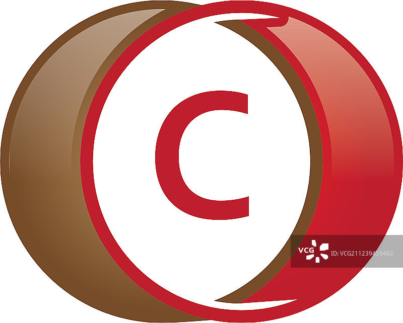 C字母圆形标志图片素材