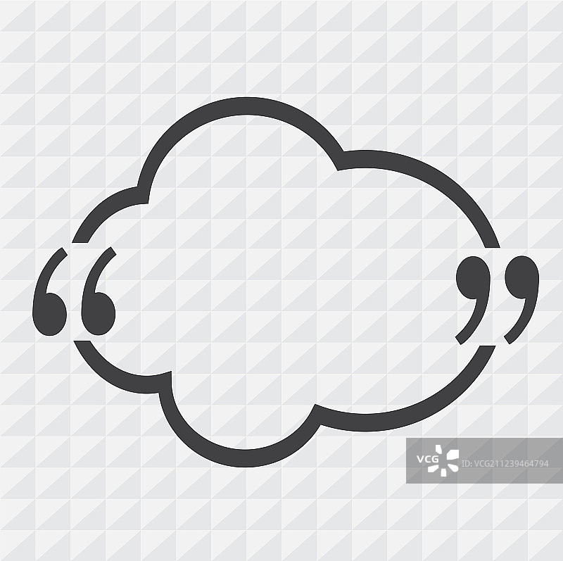 引号语音气泡标志图标设计图片素材