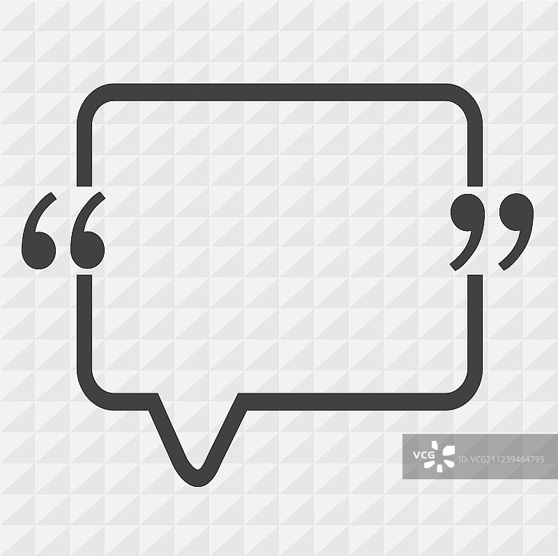 引号语音气泡标志图标设计图片素材