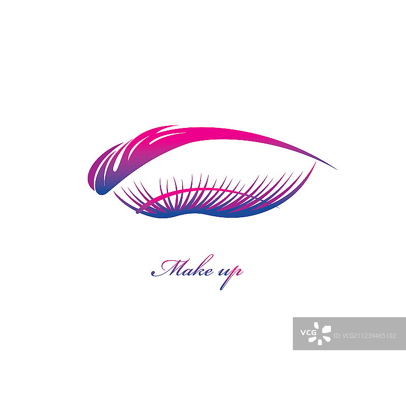 美丽的眼睛与长睫毛图片素材