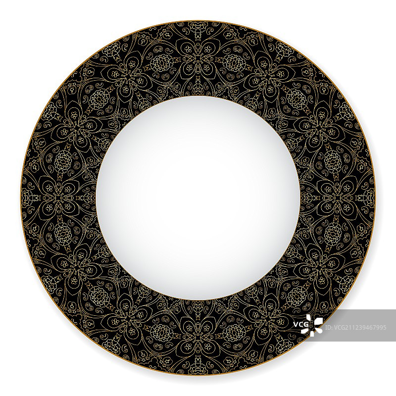 金色细线条图案图片素材