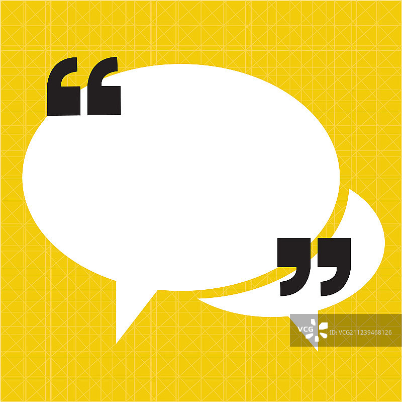 引号语音气泡标志图标设计图片素材